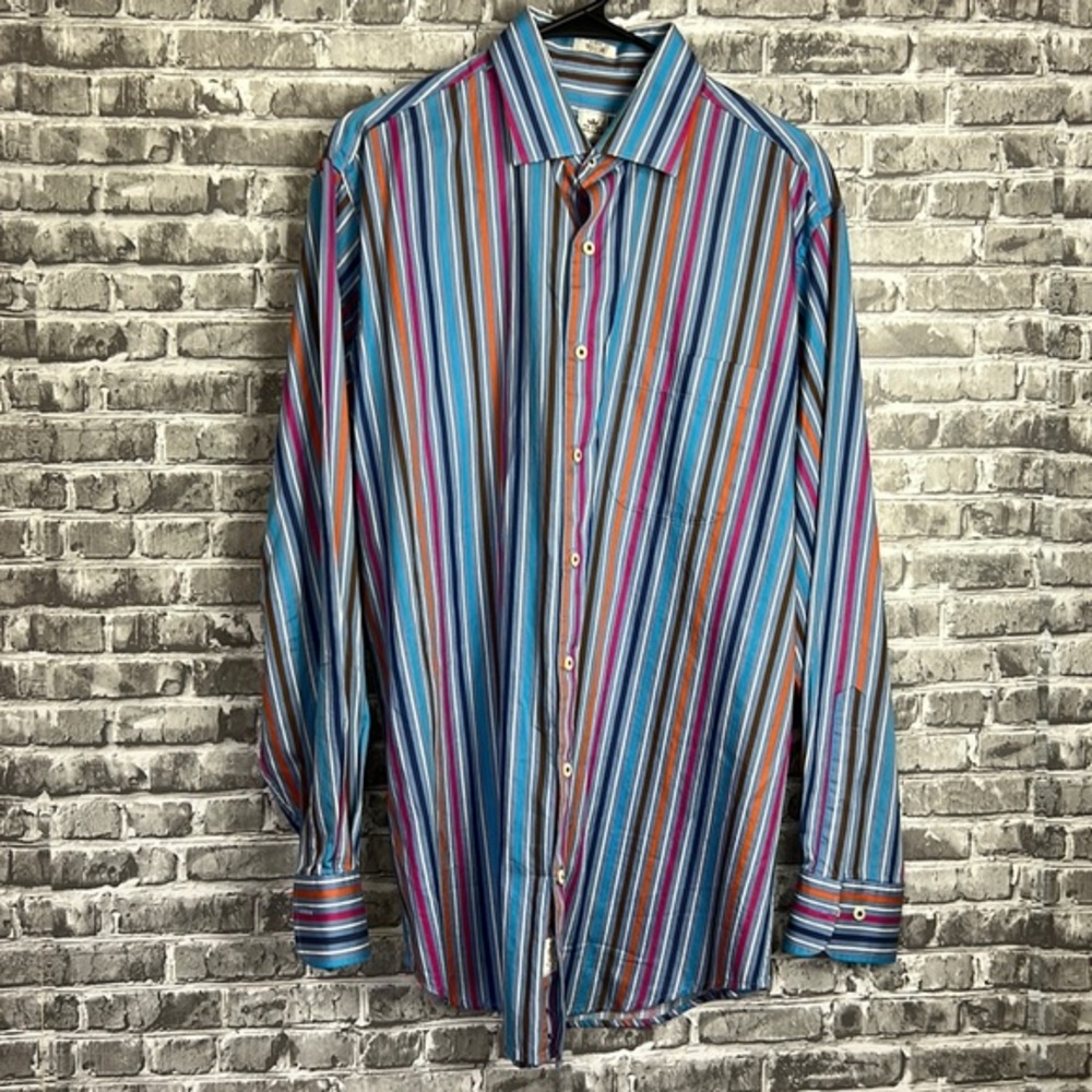 Men's Peter Millar long sleeves button up shirt